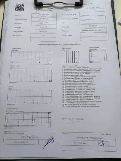 Морской контейнер 20GP (Б/У)