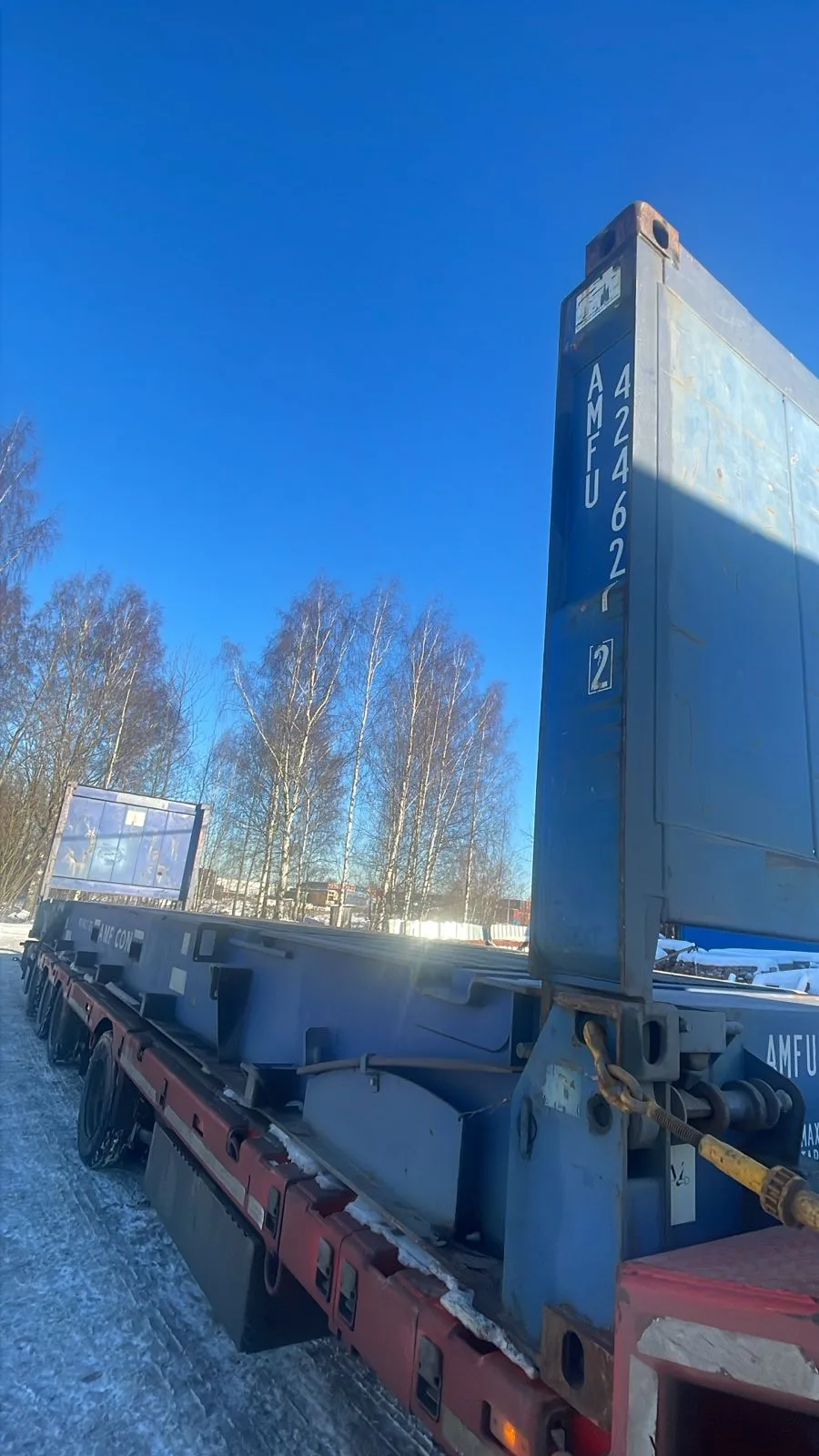 Морской контейнер 40FR (Б/У)